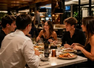 Cena exclusiva con limusina en Barcelona